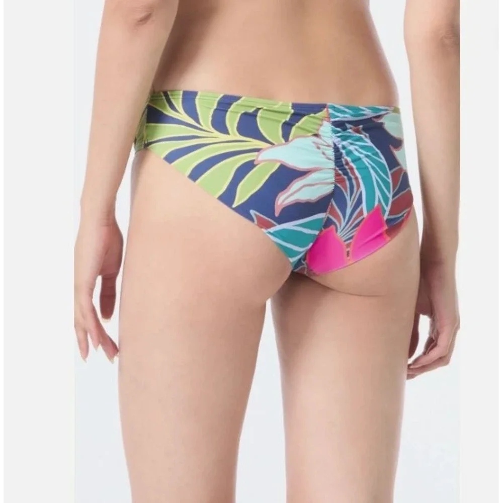 Vince Camuto Women's Shirred Back Bikini‎ Bottoms in Fiji Floral Medium